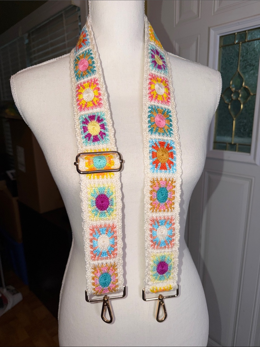 Crochet Guitar Strap Bag Strap Like New!